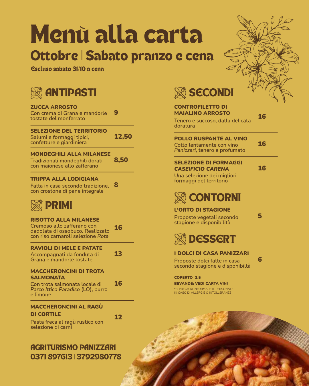 Menù 45 Panizzari